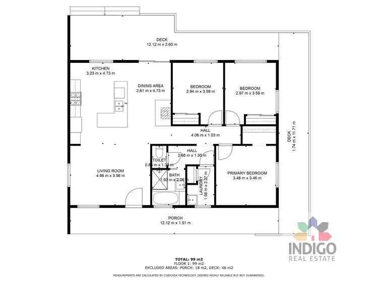 Floorplan of Homely house listing, 28 Bells Flat Road, Yackandandah VIC 3749
