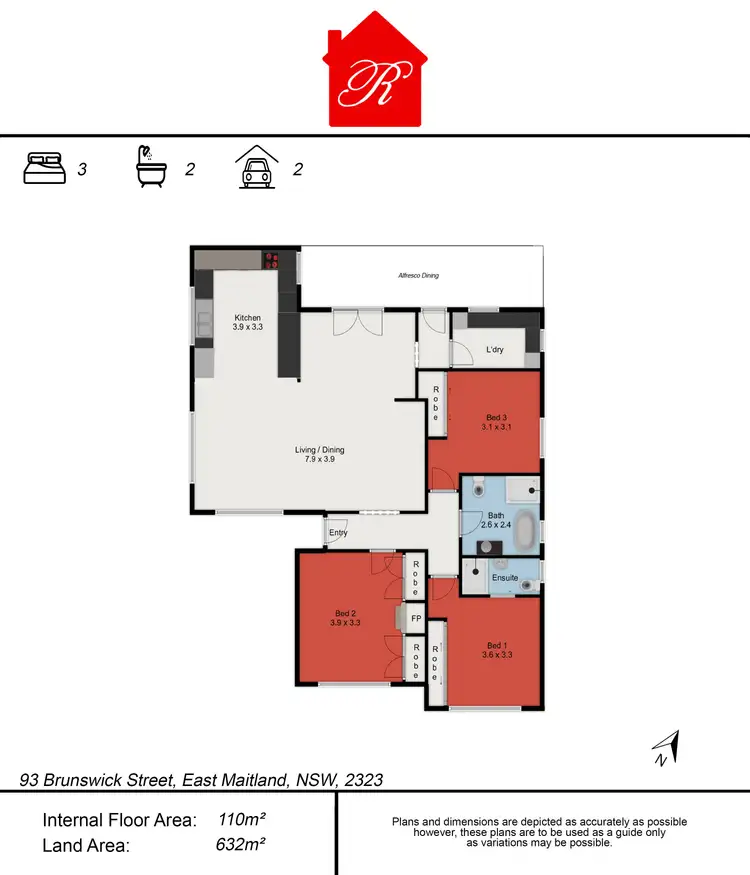 Floorplan of Homely house listing, 93 Brunswick Street, East Maitland NSW 2323