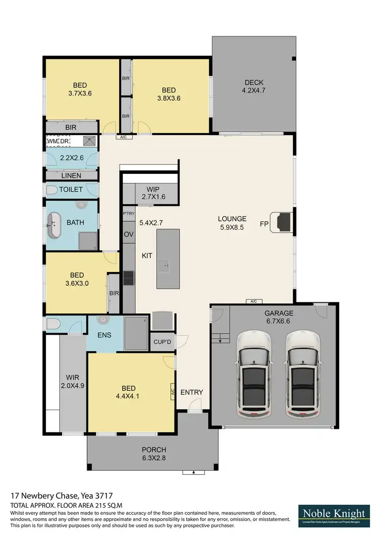 Floorplan of Homely house listing, 17 Newbery Chase, Yea VIC 3717