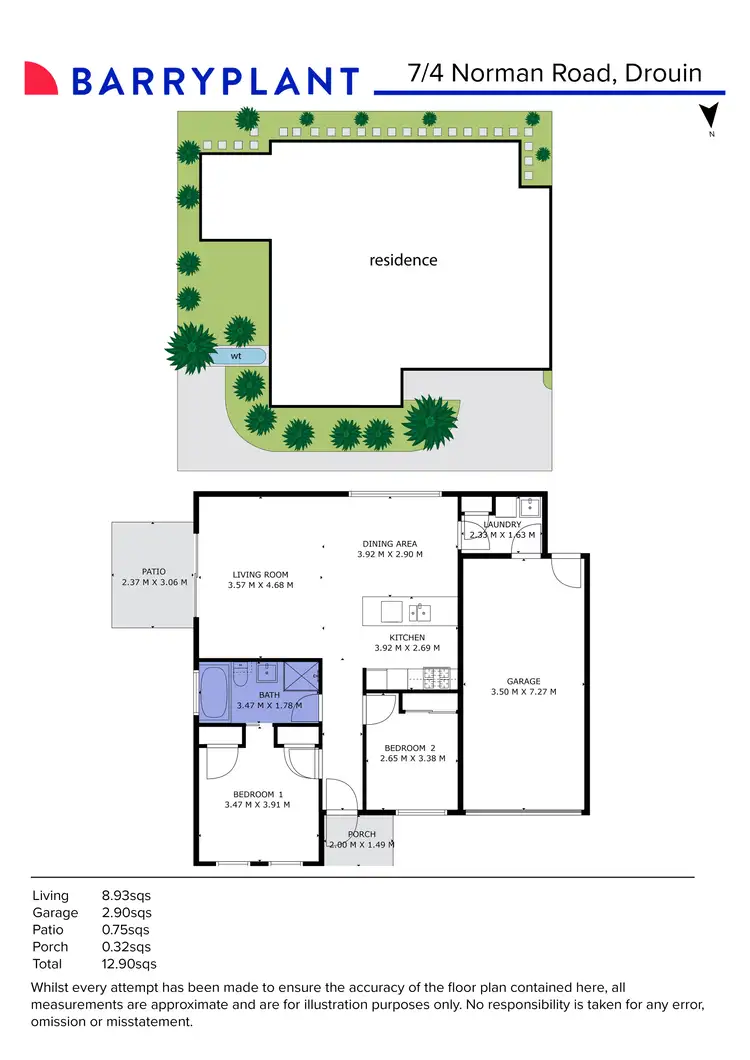 Floorplan of Homely unit listing, 7/4 Norman Road, Drouin VIC 3818