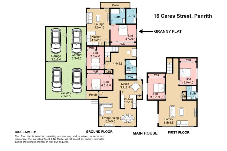 Floorplan of Homely house listing, 16 Ceres Street, Penrith NSW 2750