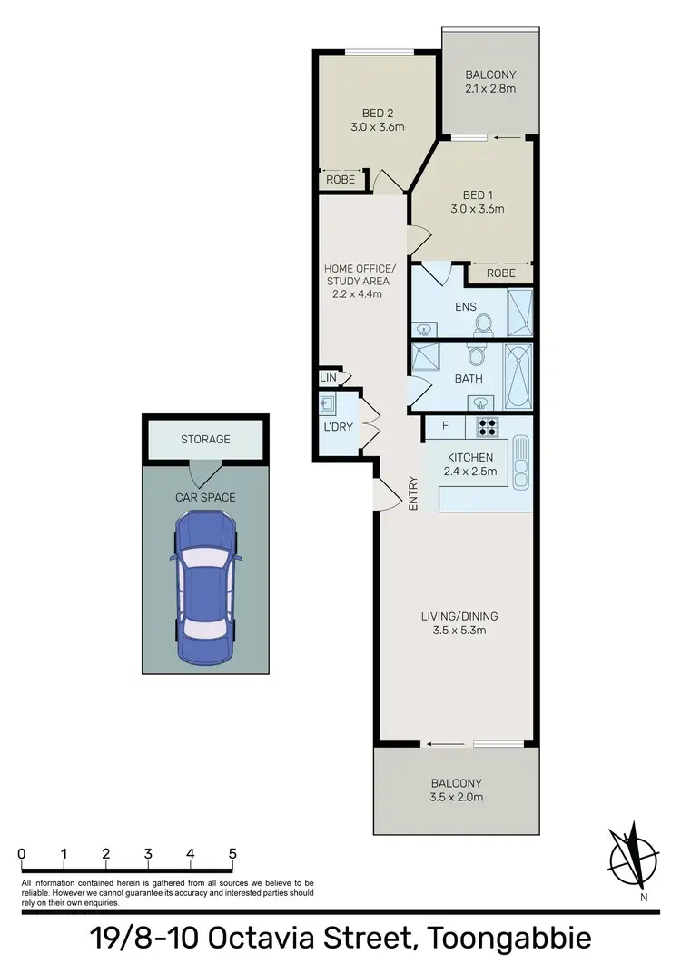 Floorplan of Homely apartment listing, 19/8-10 Octavia Street, Toongabbie NSW 2146