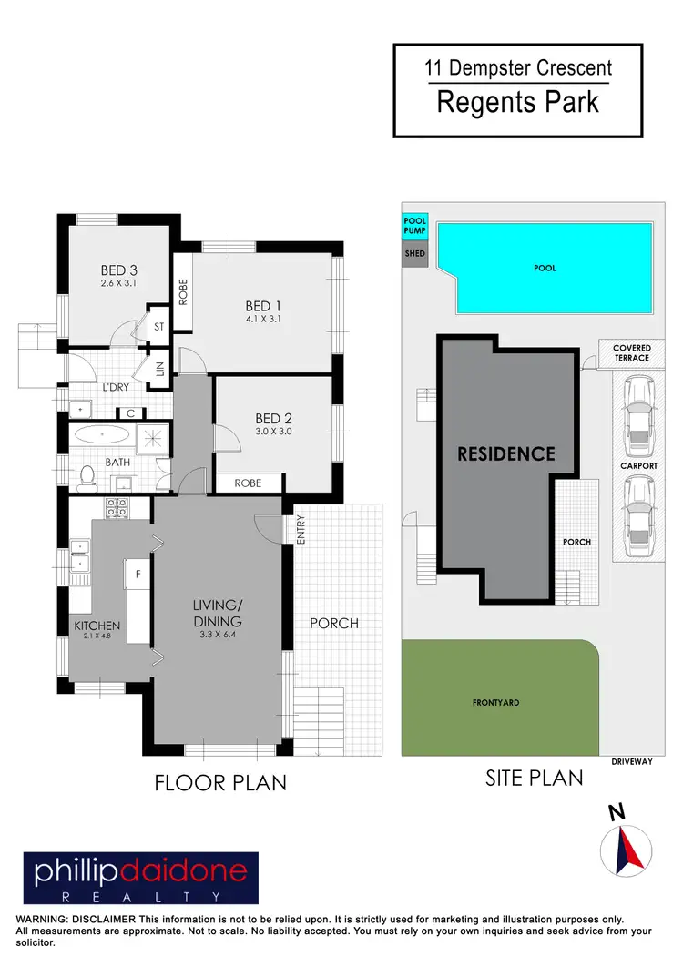 Floorplan of Homely house listing, 11 Dempster Crescent, Regents Park NSW 2143