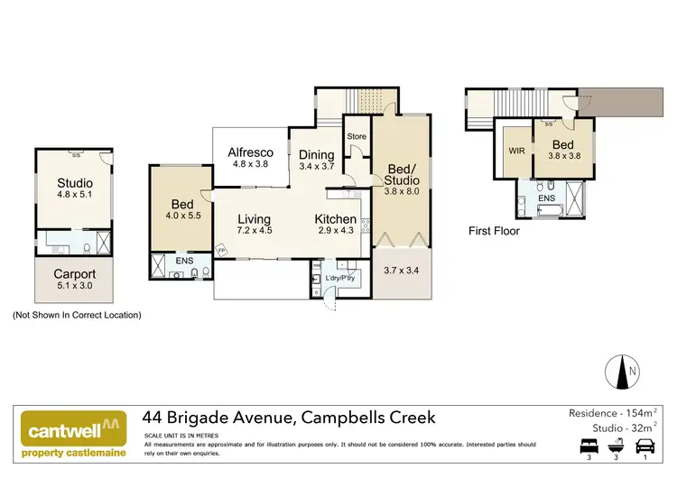 Floorplan of Homely house listing, 44 Brigade Avenue, Campbells Creek VIC 3451