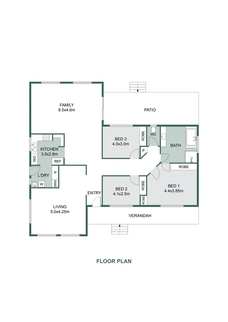 Floorplan of Homely house listing, 2 Hatfield Close, Gordonvale QLD 4865