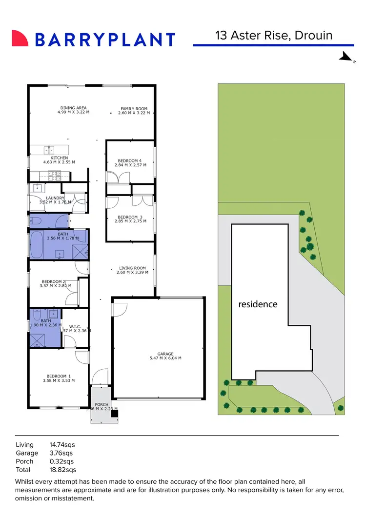 Floorplan of Homely house listing, 13 Aster Rise, Drouin VIC 3818