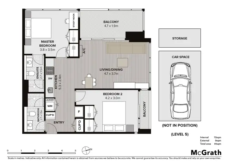 Floorplan of Homely apartment listing, 817/220 Spencer Street, Melbourne VIC 3000