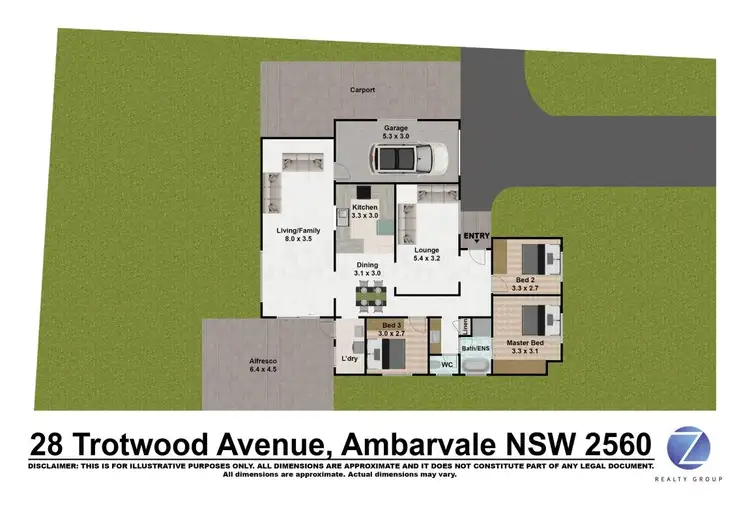 Floorplan of Homely house listing, 28 Trotwood Avenue, Ambarvale NSW 2560