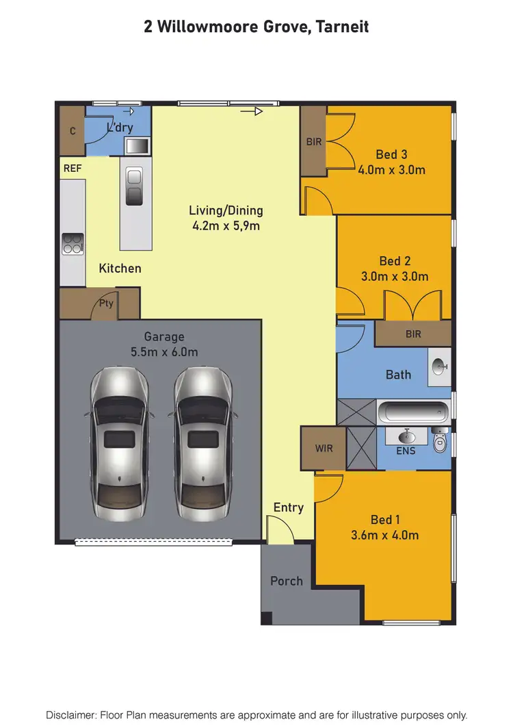 Floorplan of Homely house listing, 2 Willowmoore Grove, Tarneit VIC 3029