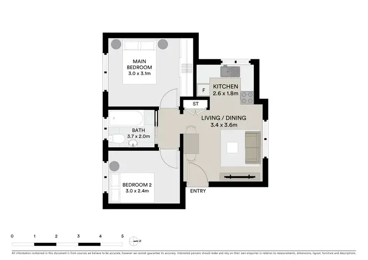 Floorplan of Homely apartment listing, 4/13 Kingsland Road South, Bexley NSW 2207