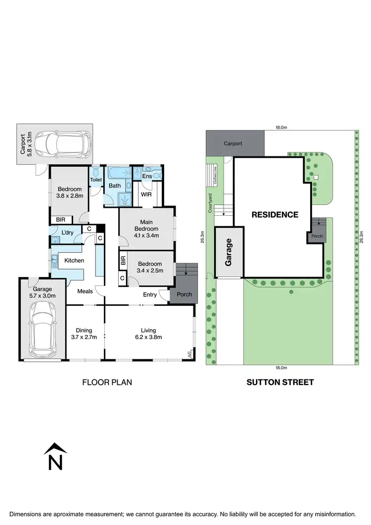 Floorplan of Homely unit listing, 1/43 Sutton Street, Balwyn North VIC 3104