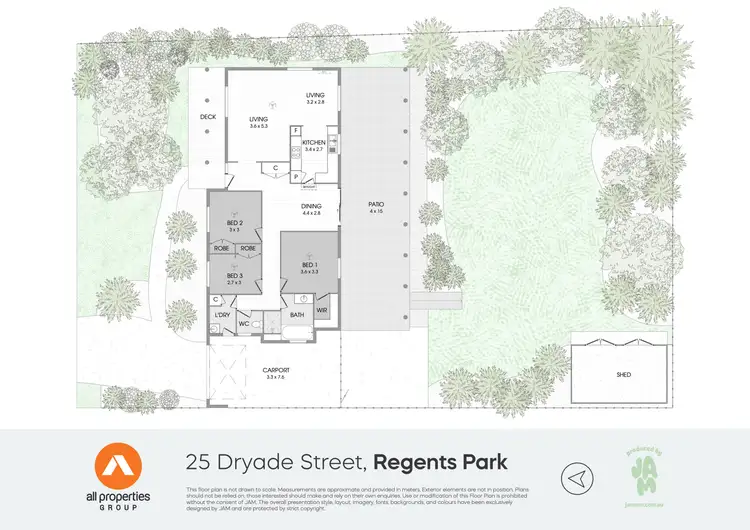 Floorplan of Homely house listing, 25 Dryade Street, Regents Park QLD 4118