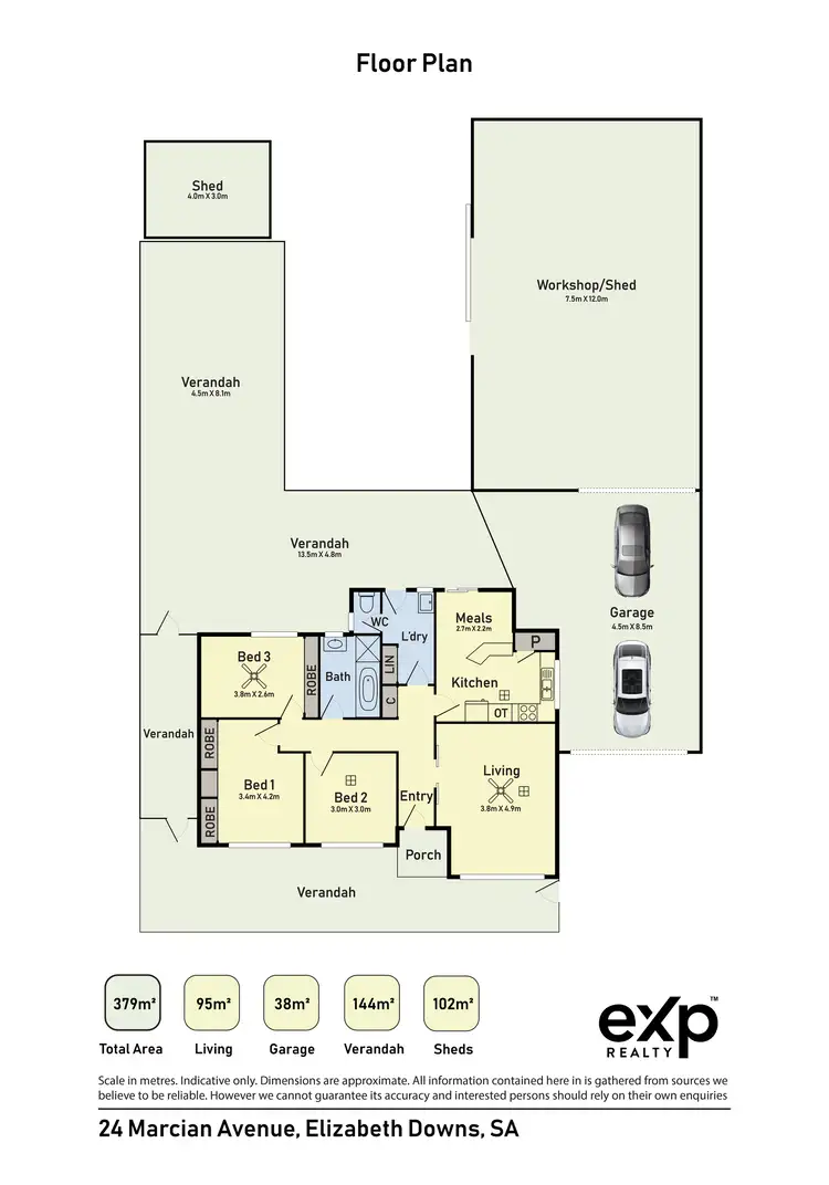 Floorplan of Homely house listing, 24 Marcian Avenue, Elizabeth Downs SA 5113