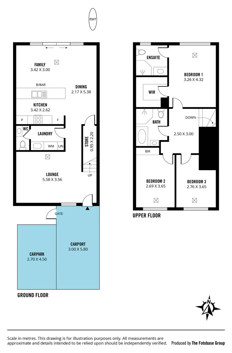 Floorplan of Homely townhouse listing, 11a David Street, Christies Beach SA 5165