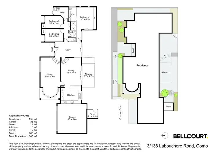 Floorplan of Homely house listing, 3/138 Labouchere Road, Como WA 6152