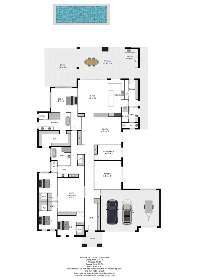 Floorplan of Homely house listing, 38 Riverside Boulevard, Killara VIC 3691