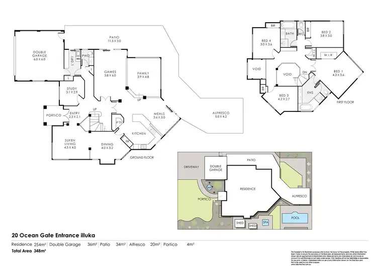 Floorplan of Homely house listing, 20 Ocean Gate Parade, Iluka WA 6028