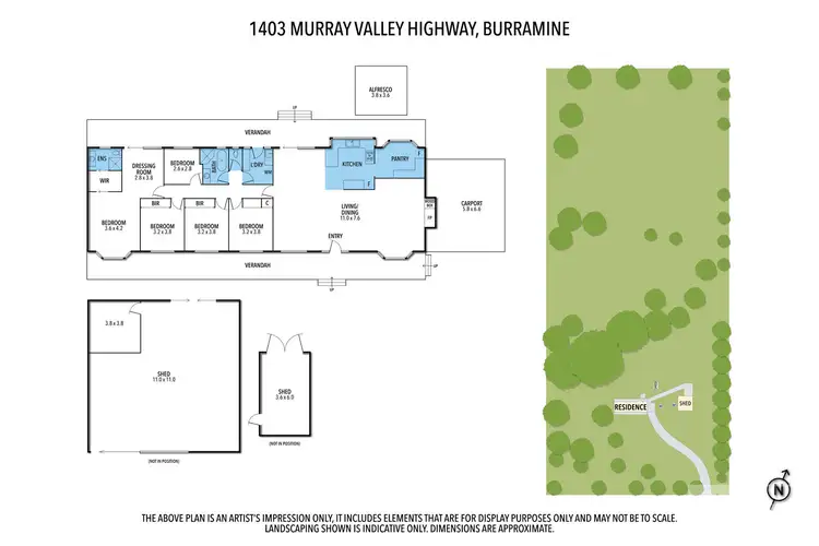 Floorplan of Homely house listing, 1403 Murray Valley Highway, Burramine VIC 3730