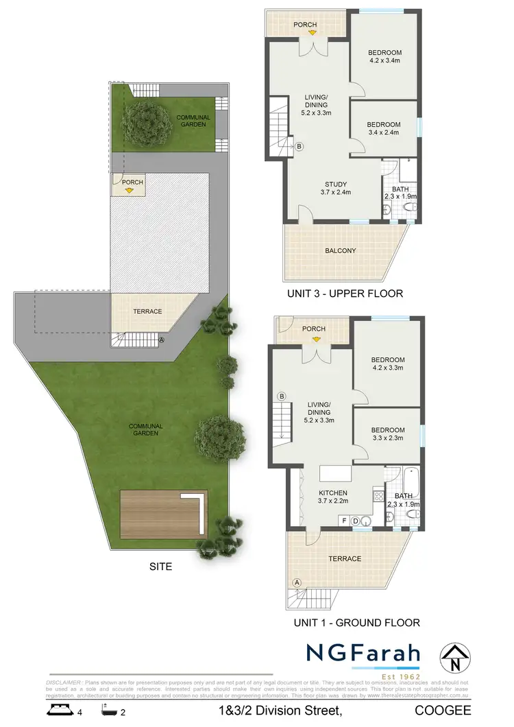 Floorplan of Homely apartment listing, 1&3/2 Division Street, Coogee NSW 2034