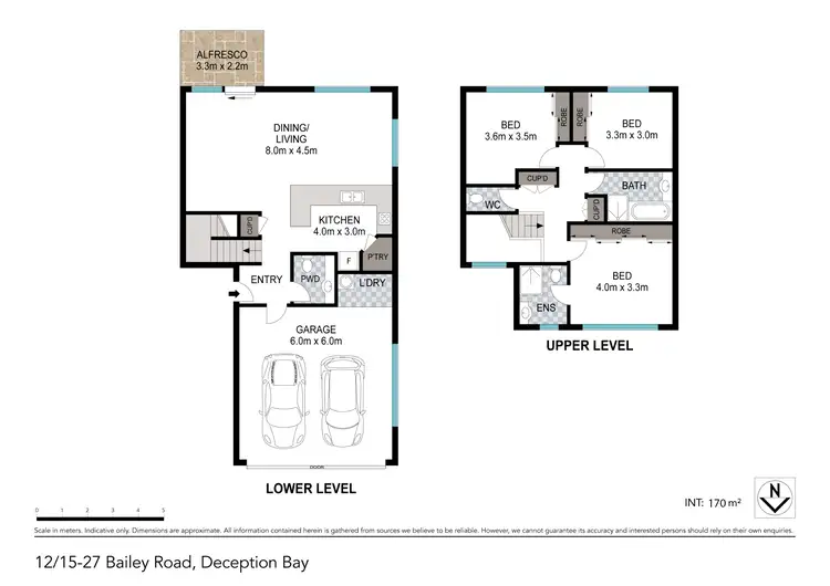 Floorplan of Homely townhouse listing, 12/15-27 Bailey Road, Deception Bay QLD 4508