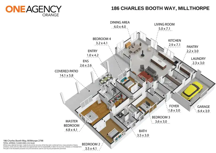 Floorplan of Homely house listing, 186 Charles Booth Way, Millthorpe NSW 2798