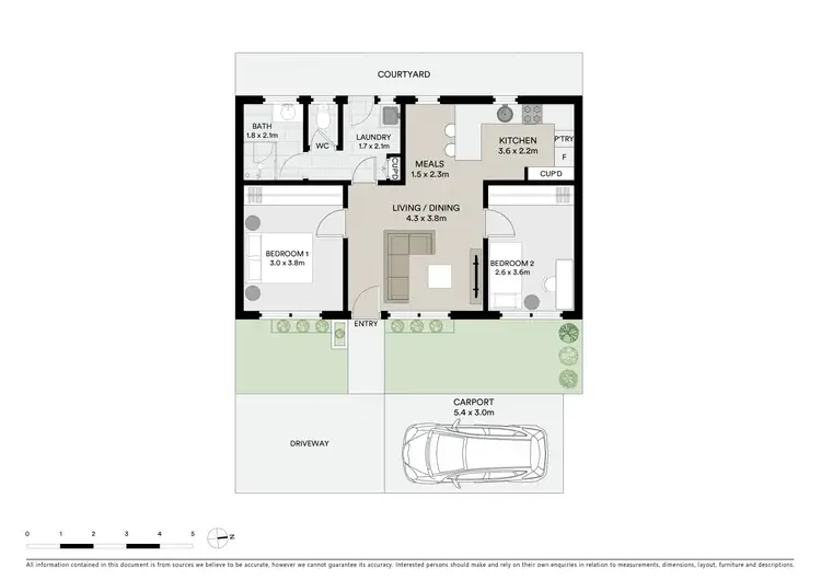 Floorplan of Homely unit listing, 2/3 Matlock Street, Herne Hill VIC 3218