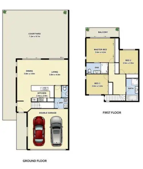 Floorplan of Homely townhouse listing, 30/29 Lachlan Drive, Wakerley QLD 4154