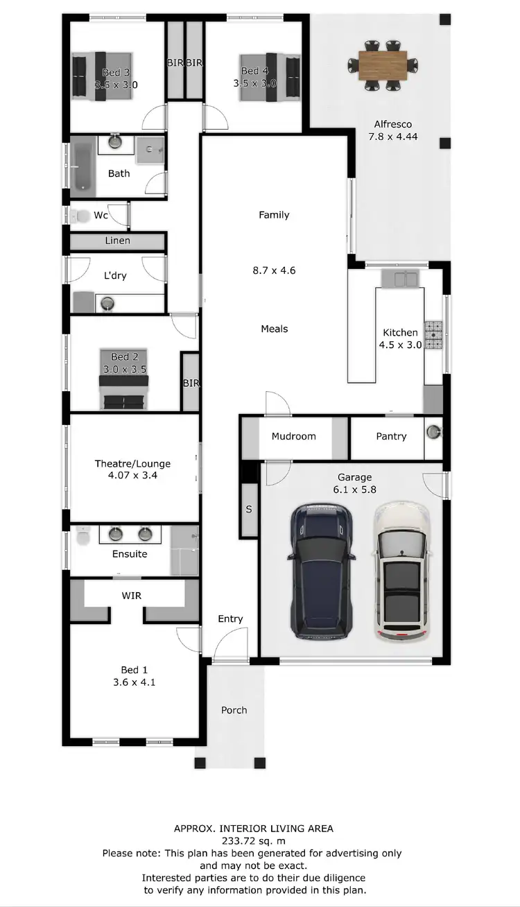 Floorplan of Homely house listing, 6 Frawley Street, Wodonga VIC 3690