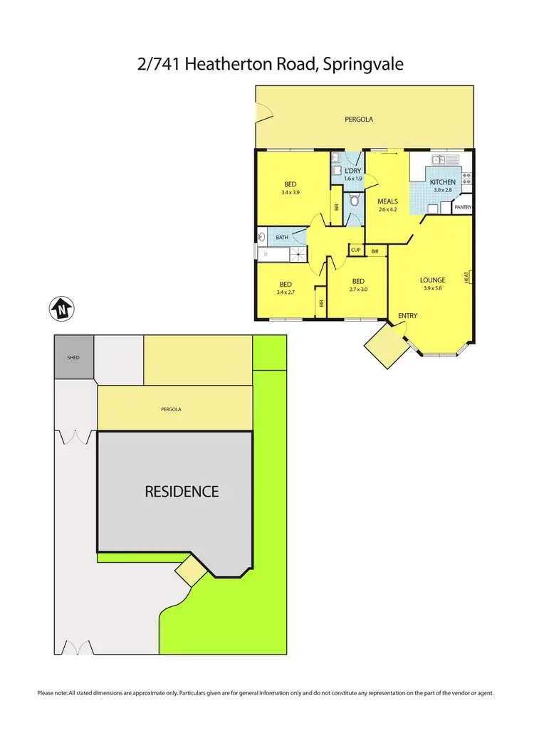Floorplan of Homely unit listing, 2/741 Heatherton Road, Springvale VIC 3171