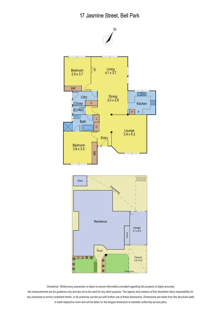 Floorplan of Homely unit listing, 17 Jasmine Street, Bell Park VIC 3215