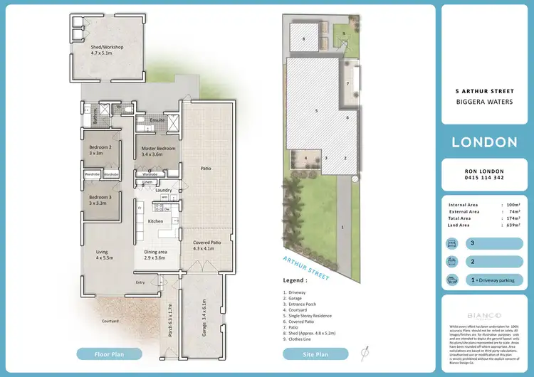Floorplan of Homely house listing, 5 Arthur Street, Biggera Waters QLD 4216