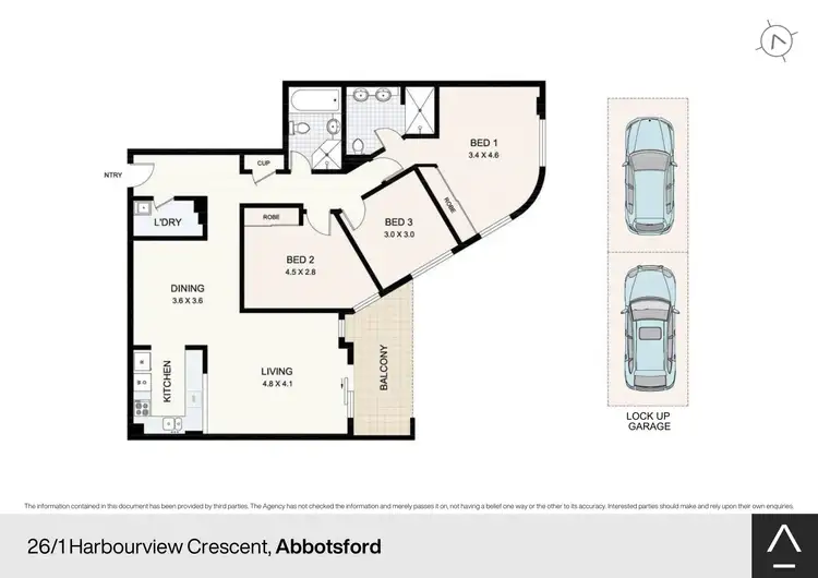 Floorplan of Homely apartment listing, 26/1 Harbourview Crescent, Abbotsford NSW 2046