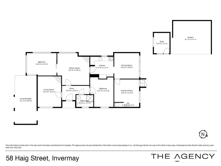 Floorplan of Homely house listing, 58 Haig Street, Mowbray TAS 7248