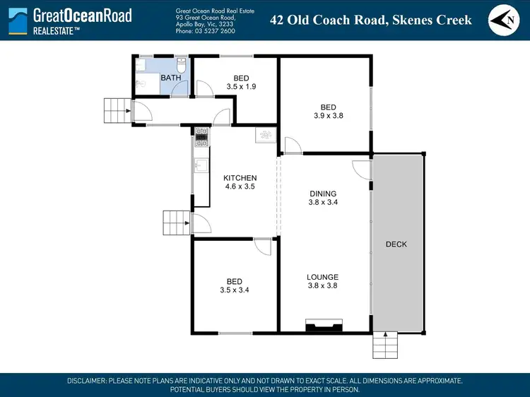 Floorplan of Homely house listing, 42 Old Coach Road, Skenes Creek VIC 3233