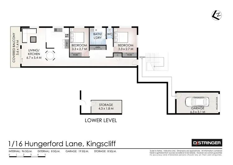 Floorplan of Homely unit listing, 1/16 Hungerford Lane, Kingscliff NSW 2487
