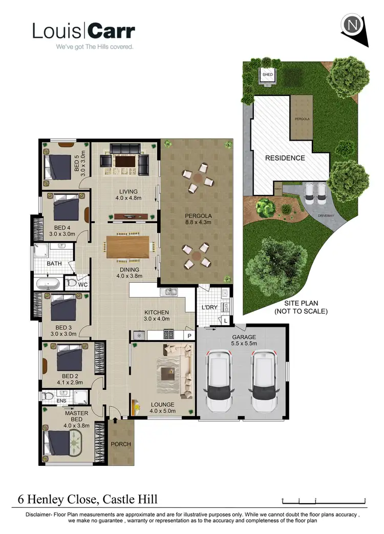 Floorplan of Homely house listing, 6 Henley Close, Castle Hill NSW 2154