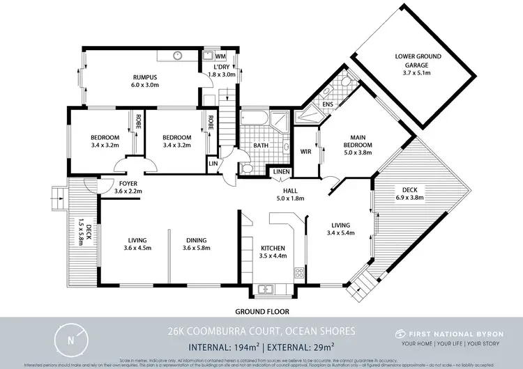 Floorplan of Homely house listing, 26K Coomburra Crescent, Ocean Shores NSW 2483