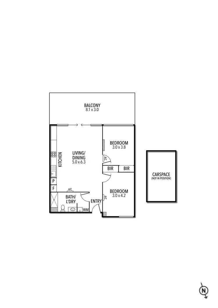 Floorplan of Homely apartment listing, 302/42 Wilson Street, South Yarra VIC 3141