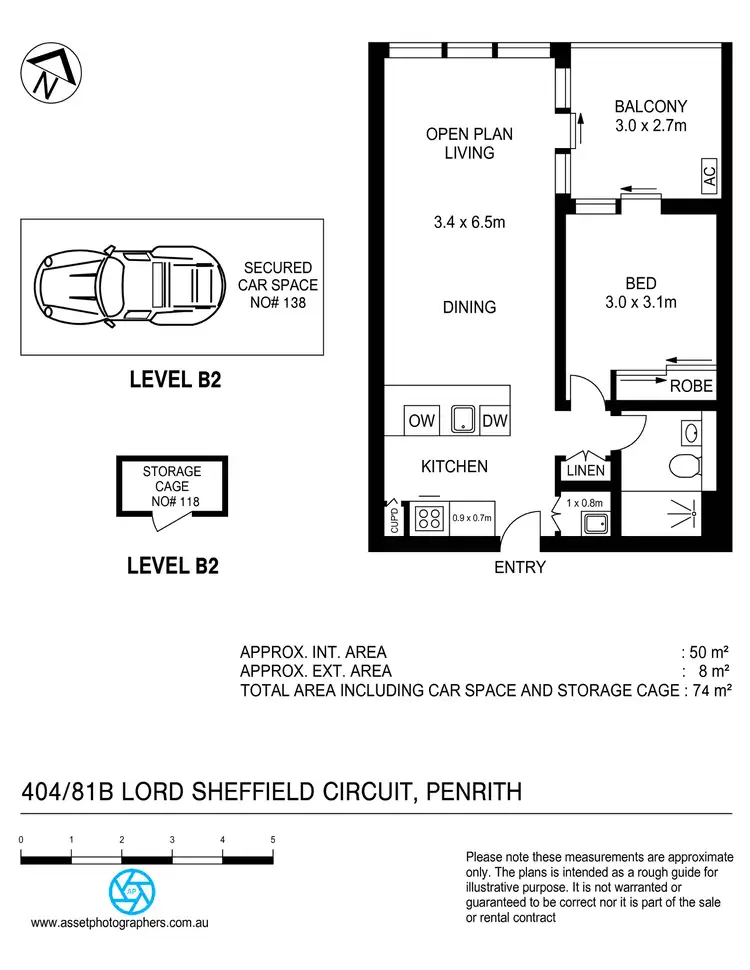 Floorplan of Homely apartment listing, 404/81B Lord Sheffield Circuit, Penrith NSW 2750
