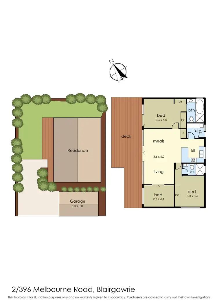 Floorplan of Homely house listing, 2/396 Melbourne Road, Blairgowrie VIC 3942