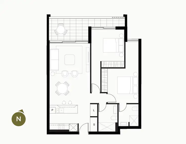 Floorplan of Homely apartment listing, Level 3/316/1 Josue Crescent, Schofields NSW 2762