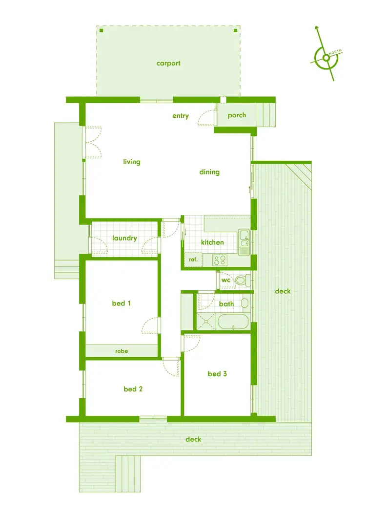 Floorplan of Homely house listing, 60 Boddington Crescent, Kambah ACT 2902