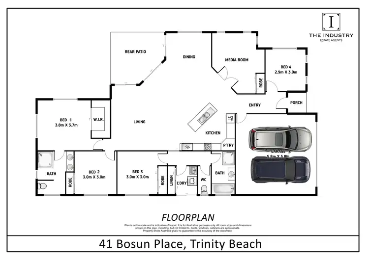 Floorplan of Homely house listing, 41 Bosun Place, Trinity Beach QLD 4879