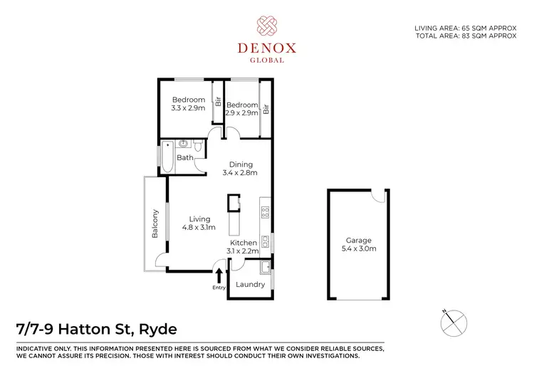 Floorplan of Homely unit listing, 7/7 Hatton Street, Ryde NSW 2112