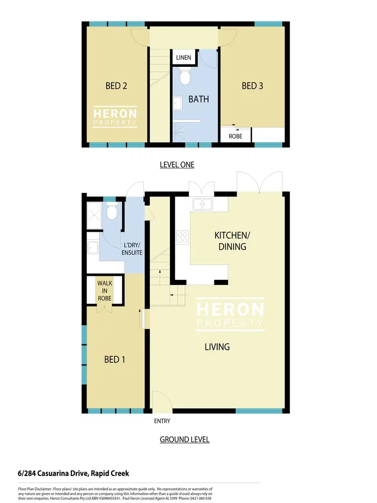 Floorplan of Homely townhouse listing, 6/284 Casuarina Drive, Rapid Creek NT 810