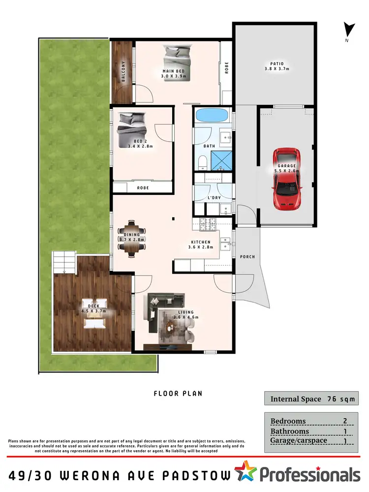 Floorplan of Homely villa listing, 49/30 Werona Avenue, Padstow NSW 2211