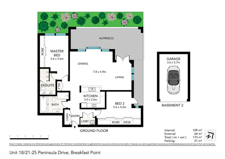 Floorplan of Homely apartment listing, 18/21-25 Peninsula Drive, Breakfast Point NSW 2137