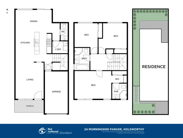Floorplan of Homely townhouse listing, 24 Morningside Parade, Holsworthy NSW 2173