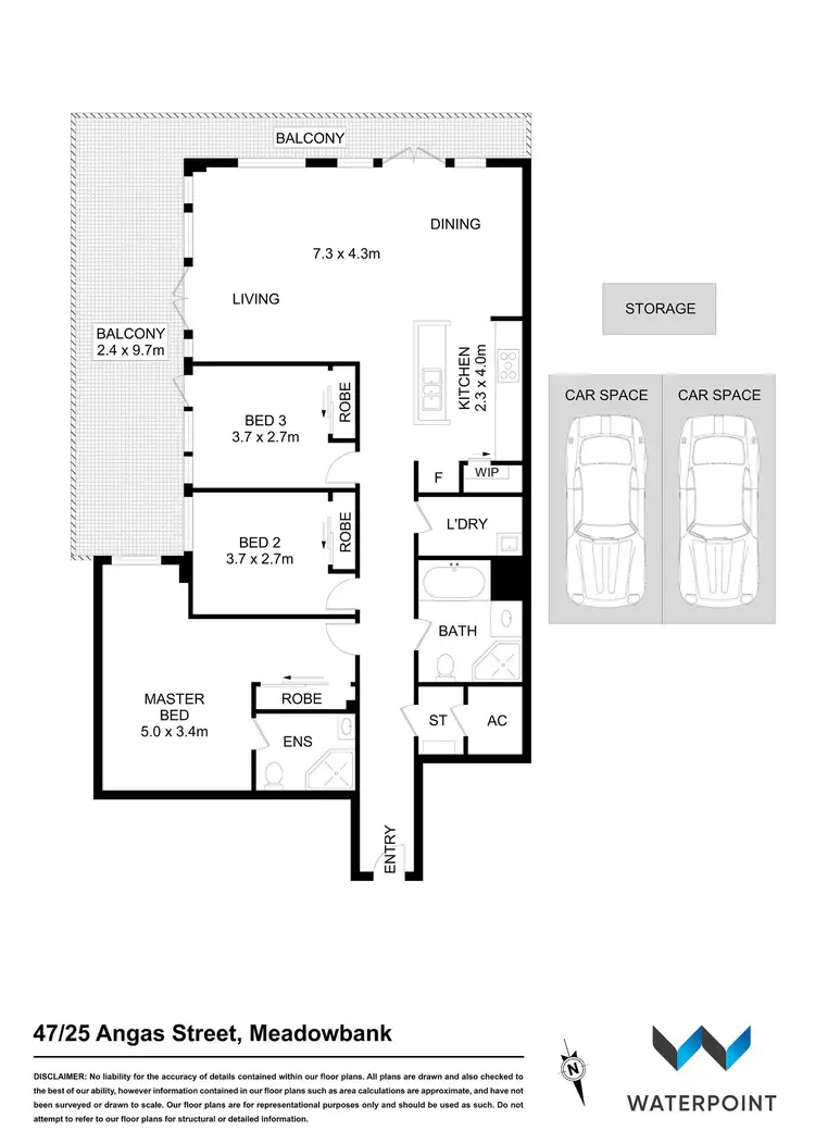 Floorplan of Homely apartment listing, 47/25 Angas Street, Meadowbank NSW 2114