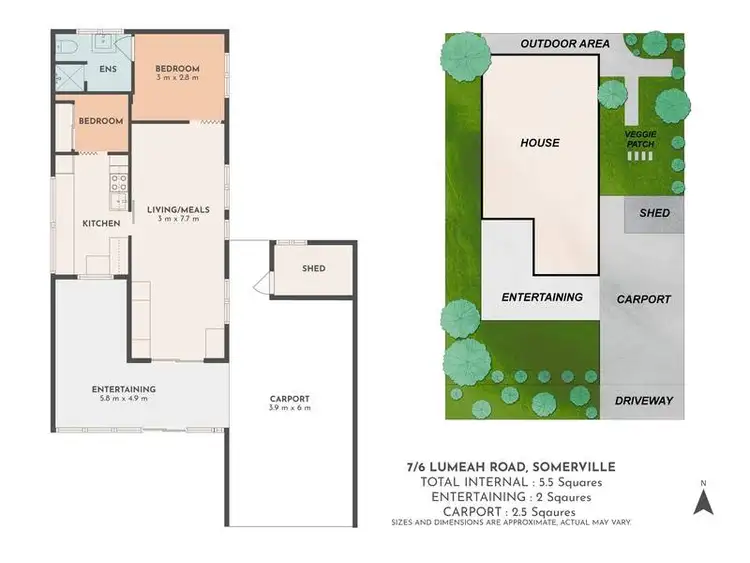 Floorplan of Homely unit listing, 7/6 Lumeah Road, Somerville VIC 3912